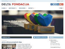 Tablet Screenshot of deltafondacija.rs